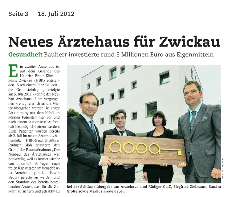 Neues Ärztehaus für Zwickau