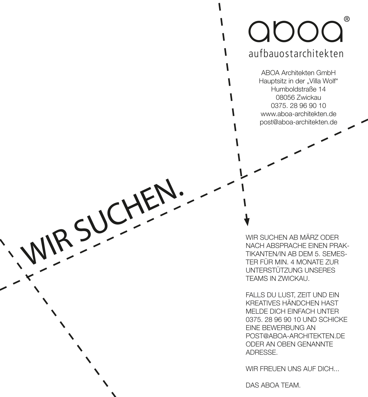 Wir sind auf der Suche!